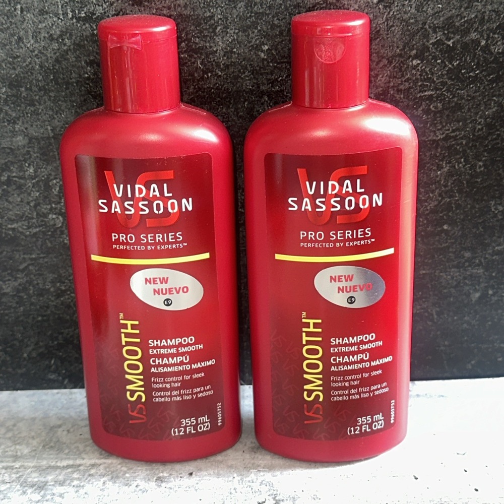 2 Lot Vidal Sassoon VS Pro Series Extreme Smooth Shampoo w/ Keratin, 12oz